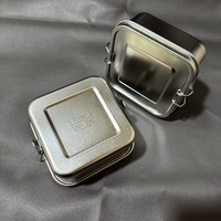 Boîte à lunch carrée en acier inoxydable 304 de 750 ml, boîte bento étanche pour le stockage des aliments, idéale pour le bureau, les trajets domicile-travail, le camping en plein air