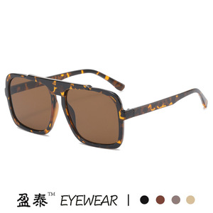 Yingtai Eyewear Square Frame Sunglasses UV400 <b>PC</b> Unisex Fashion Street Style - Product Image 4