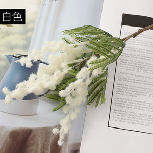 <span class=keywords><strong>Flores</strong></span> artificiales de Acacia de 38cm, <span class=keywords><strong>Mimosa</strong></span> amarilla, rama de cereza, Decoración de mesa de boda y hogar - Product Image 5