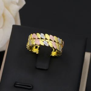 แหวนทองเหลืองชุบทอง 24k ดีไซน์โปร่งลายฉลุ สำหรับผู้หญิง สไตล์อินเดีย จาก JXX Wholesale Fashion - Product Image 6