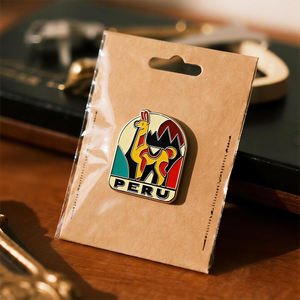 Pegatinas Metálicas de Perú, Recuerdo de Viaje a Picchu, Sudamérica, Insignias Adhesivas de Esmalte, Fábrica de DongGuan, Bienvenido a Visitar - Product Image 6