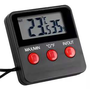 Termômetro Higrômetro Digital de Plástico Durável com Sensor Externo para Monitoramento de Terrários de Répteis, Aquários e Ambientes Pequenos - Product Image 5
