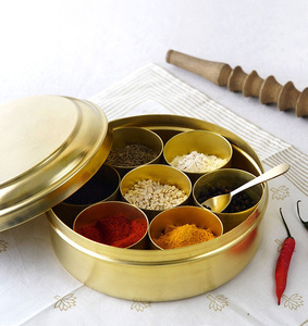 Boîte à épices en laiton, écologique, étanche et durable, pour assaisonnements, Inde - Product Image 6