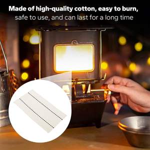 Mèches de lampe à huile pour lanterne de camping, mèches de remplacement en coton pour poêle à huile, compatibles avec les lampes à huile et les mèches à kérosène - Product Image 2