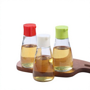 Botella de Vidrio Transparente Redonda de 170 ml para Aceite de Chile, Aceite de Sésamo, Salsa de Soya y Vinagre, con Tapa de Rosca y Serigrafía - Product Image 4