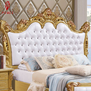 Set di Mobili <span class=keywords><strong>per</strong></span> Camera <span class=keywords><strong>da</strong></span> <span class=keywords><strong>Letto</strong></span> Reale in Stile Europeo, <span class=keywords><strong>Letto</strong></span> Matrimoniale con Struttura in Legno, Arredamento <span class=keywords><strong>per</strong></span> Interni Personalizzato - Product Image 2