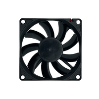 Ventilateur de refroidissement axial sans balais à 2 fils, 80 mm, DC8015MBL, 12 V, 24 V, 2500 tr/min, roulement à billes