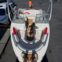 Tapis de sol en mousse EVA imitation teck pour plateforme de bain et cockpit de bateau, style SeaDek MarineMat Gatorstep, auto-adhésif, 2007 Bluewater Escape