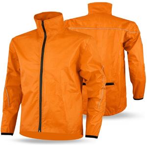 Veste de cyclisme imperméable pour homme PIHA SPORTS, en polyester de haute qualité, avec fermeture éclair, pour l'hiver, la course à pied, séchage rapide, légère, couleur unie - Product Image 2