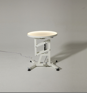 YM-Q201LP Stainless Steel &amp; <strong>Silicone</strong> 360 Rotatable Pneumatic Lifting Illuminated Pet Grooming Table Remote Control Lighting - Product Image 1