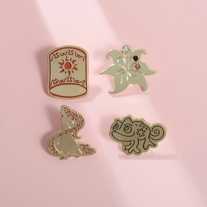 เข็มกลัดโลหะรูปดวงอาทิตย์รูปกบแบบเรียบง่ายและอเนกประสงค์สำหรับเป็นของขวัญสำหรับสัตว์ทั้ง<span class=keywords><strong>ชาย</strong></span>และหญิง - Product Image 3