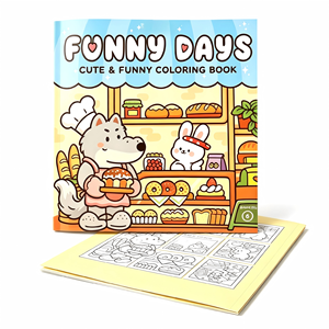 Eco Safe Coated Children Drawing Color Books Custom Baby Book Printed Art Practice Kids Activity Book Printing Service