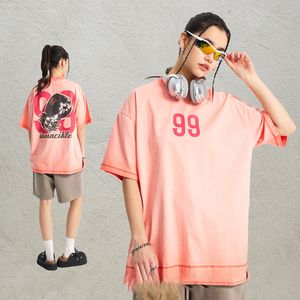 เสื้อยืดคอกลมแขนสั้นผ้าคอตตอนสำหรับผู้ชายเสื้อ100% พิมพ์ลายดิจิทัลขายดี - Product Image 1