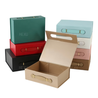 Boîte cadeau rigide pliable de luxe imprimée sur mesure, matériaux recyclés, doublure en éponge, fermeture magnétique pour parfums et cosmétiques