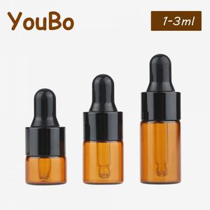 ขวดแก้วหยด YouBo ขนาด 1 มล. 2 มล. 3 มล. 5 มล. สีโรสโกลด์ สำหรับน้ำมันหอมระเหย ตัวอย่าง น้ำมันหอมระเหยแบบพกพา สำหรับอโรมาเธอราพี - Product Image 4