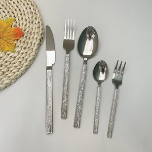 Stainless Steel Cutlery Set <b>Knife</b> Fork Spoon Solid Color Mirror Polished Durable For Home Restaurant Western Cuisine - Product Image 2