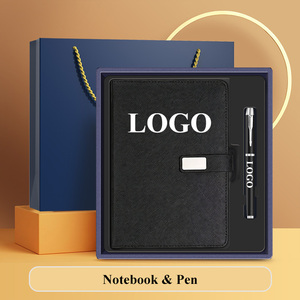 Juego de Regalo Empresarial de 4 Piezas con Logotipo Personalizado, con Cuaderno de PU, Bolígrafo, Paraguas y Vaso Térmico, para Regalos a Clientes y Empleados - Product Image 4