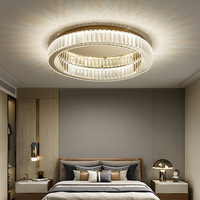 Lustre moderne minimaliste en cristal, luminaire de luxe pour chambre à coucher et salon, luminaire en acrylique haut de gamme