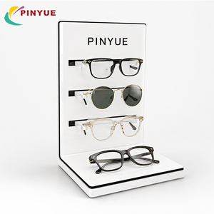 Présentoir de Comptoir <span class=keywords><strong>en</strong></span> Acrylique Transparent à Niveaux pour Lunettes, <span class=keywords><strong>avec</strong></span> Logo Personnalisé, pour Magasin d'Optique et Présentation de Lunettes de Soleil <span class=keywords><strong>en</strong></span> Magasin de Détail - Product Image 1