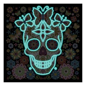 Vente en gros <span class=keywords><strong>de</strong></span> peinture diamantée lumineuse Forme spéciale Perçage partiel Peinture diamantée fluorescente pour décoration murale - Product Image 2