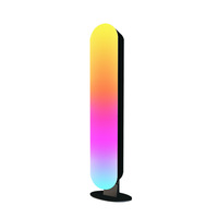Lampe de sol en PVC RGB, alimentée par USB, lumière d'ambiance LED de bureau, contrôle par application, fonctions vocales, pour le gaming