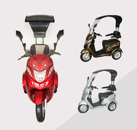 Scooter électrique à trois roues motorisé pour adultes, homologué CE, vitesse maximale de 30 à 50 km/h, tricycle électrique motorisé, autonomie de 70 à 90 km