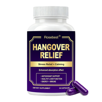 Complément de Soutien Hépatique Post-Consommation de Boissons à Marque Blanche, Capsules Liposomales DHM pour Soulager la Gueule de Bois avec Chardon-Marie et Multi-Vitamines