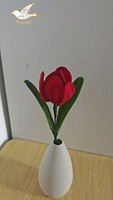 Arrangement floral artificiel moderne en polyester fait main, tulipes colorées, pour la remise des diplômes, le Nouvel An, Thanksgiving, la Saint-Valentin, la fête des mères