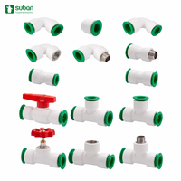 Raccords rapides PPR PE 20-63 mm, coudes et tés à emboîtement 1/2-2 pouces, filetage mâle/femelle pour tuyauterie d'eau et plomberie