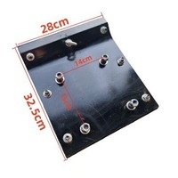 SeaSummer Impact Rammer Base Plate Gasoline Powered Glossy Black OEM Machine Accessories 128mm X 165mm