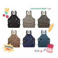 Tablier de Chef en Toile Imperméable Personnalisé Hikeon avec Logo, Poches, pour Cuisine, Restaurant, Café, Personnel, Travail du Bois, Mécanicien - Vente en Gros