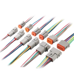 Conector de Fiação Automotiva à Prova d'Água para Caminhões Pesados Dechi DT04-2P/DT06-2S com Plugue de 2/3/4/6/8/12 Pinos - Product Image 1