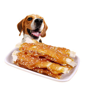 Хит продаж, сухие собачьи закуски с высоким содержанием белка и низким содержанием жира, курица с треской и кунжутом, полезный корм для домашних животных из сырого мяса - Product Image 2