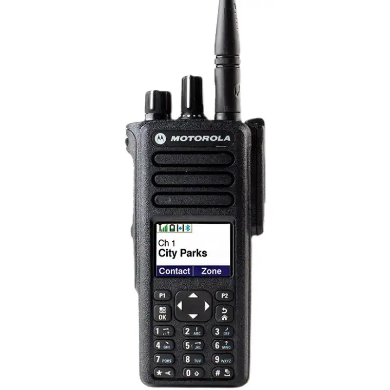 Xpr7550e xpr7580e xir p8668i dp4801e gốc Motorola GPS Walkie Talkie liên lạc kỹ thuật số băng tần kép VHF UHF hai chiều đài phát thanh