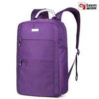 Sac à dos professionnel pour ordinateur portable, pour hommes, femmes et étudiants, en tissu Oxford et polyester, sacoche pour tablette 14 pouces, carré, violet, imperméable et antivol