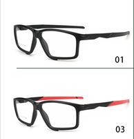 Montura de Gafas de Lectura Cuadradas TR90 de Aro Completo Ecológicas Unisex de Moda para Adultos, Hombre y Mujer