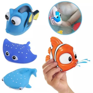 Jouets de bain en vinyle souple et flexible en PVC, personnalisables, à presser et pulvérisables, pour le bain – Vente chaude - Product Image 1