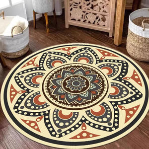 Alfombra Redonda de Cachemira de Alta Gama, Estilo Lujoso, Resistente a la Suciedad, Gruesa, para Sala de Estar, Dormitorio, Sofá, Mesa de Centro, Alfombra de Noche - Product Image 6