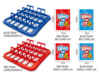 Vente chaude Jeu de table Juego de Mesa Guess Who Kid Fun Play Guess Who Is It Jeu de société personnalisé Guess Who Jeu de table Set 2 joueurs