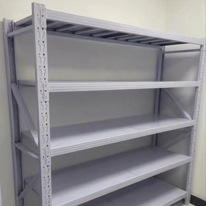 Industrial Medium Duty Steel Shelving 4-Layer Rack Corrosion Protection Powder Coating Snap-In Installation 1200mm Height - Product Image 1