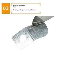 Plaque de marquage de profil circulaire réfléchissant de 100 mètres pour poteau routier, avec support prismatique galvanisé, pour avertissement routier