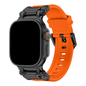 เกราะทนทานออกแบบยางซิลิโคนกีฬาสําหรับ iWatch 9 8 <span class=keywords><strong>7</strong></span> SE 6 5 ฝาครอบโลหะสําหรับ <span class=keywords><strong>Apple</strong></span> <span class=keywords><strong>Watch</strong></span> Band - Product Image 3