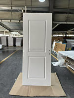 Porte WPC moderne Jiuyixing, facile à installer, surface finie, porte intérieure imperméable, WPC avec revêtement en film PVC, porte en peau de WPC