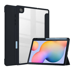 Protecteur de <span class=keywords><strong>tablette</strong></span> avec fente pour stylo étui en cuir à trois volets pour <span class=keywords><strong>Samsung</strong></span> Galaxy Tab <span class=keywords><strong>S6</strong></span> <span class=keywords><strong>Lite</strong></span> 10.4 housse de SM-P615 SM-P610 pour étui <span class=keywords><strong>Samsung</strong></span> - Product Image 1