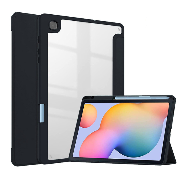 Tablet Protector with Pen Slot Trifold Leather Case for Samsung Galaxy Tab S6 Lite 10.4 SM-P610 SM-P615 Cover for Samsung case