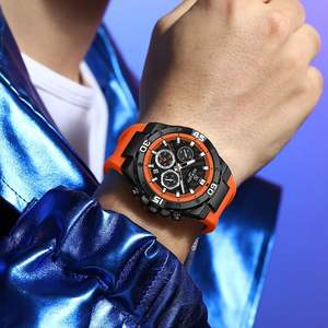 REWARD 83965 Fashion <b>Men's</b> <b>Watch</b> Quartz Casual Silicone Strap Automatic Date <b>Waterproof</b> Night Light Chronograph <b>Watches</b> <b>for</b> <b>Man</b> - Product Image 3