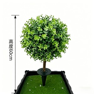 Orbe de follaje redondo y próspero con base de inserción duradera para jardín, césped, entrada, patio, exterior auspicioso - Product Image 2