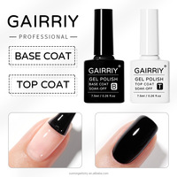 Vernis à ongles en gel UV de haute qualité, translucide, longue tenue, 7,5 ml, avec logo OEM, couche de finition, couche de base, gel fonctionnel
