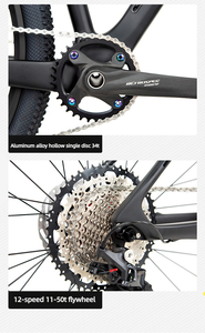 Vélo de montagne à <span class=keywords><strong>suspension</strong></span> Softail M6100 12 vitesses, cadre en fibre de carbone, fourche en alliage de magnésium, frein à huile, <span class=keywords><strong>suspension</strong></span> double tout-terrain - Product Image 3