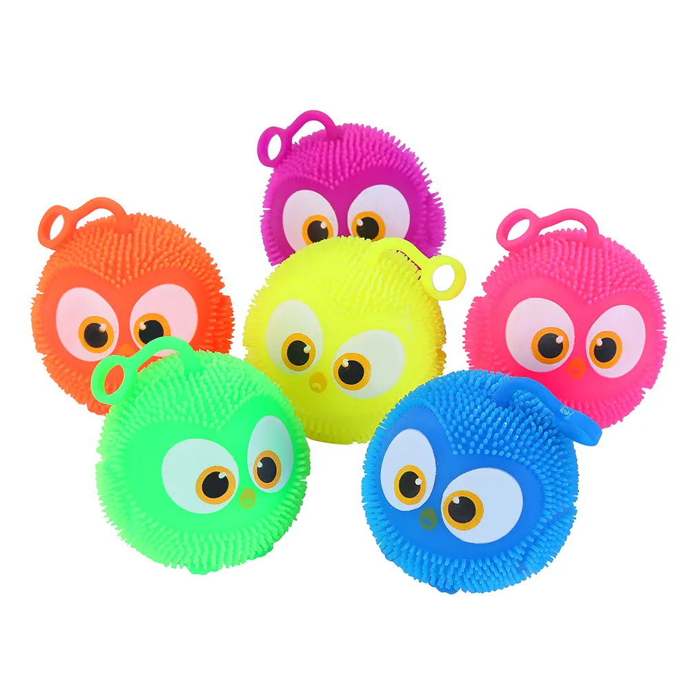 Mainan Anak-anak Populer Burung Puffer Squishy dengan Mainan Yoyo Mata Besar